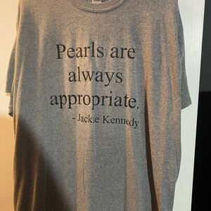 Gray Graphic T-Shirt with Quote